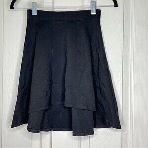 Black Hi Lo Skirt